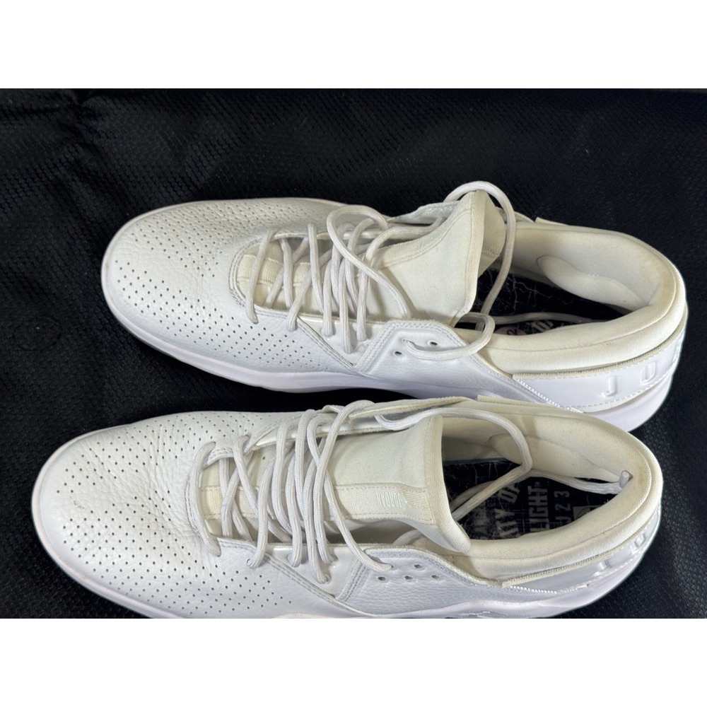 NIKE JORDAN AH6462-100 MEN'S FLIGHT FREE PREMIUM LOW BASKETBALL‎ WHITE SZ 10.5 - Picture 7 of 12